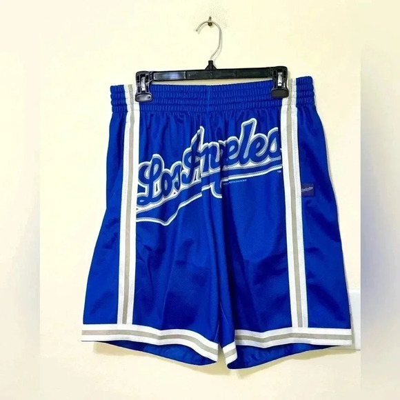Los Angeles Dodgers‎ Mitchell and Ness Shorts NWT MLB - Picture 1 of 5